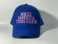 MAKE AMERICA YOURS AGAIN Hat | Blue & Pink Satin Stitch